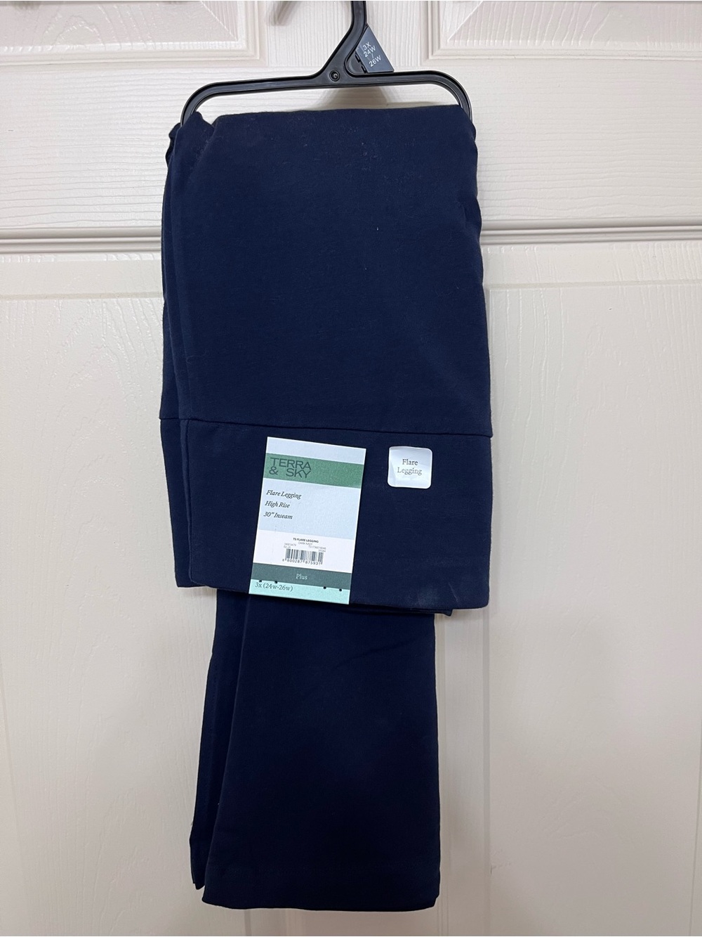 Terra & Sky Navy Flare Leggings